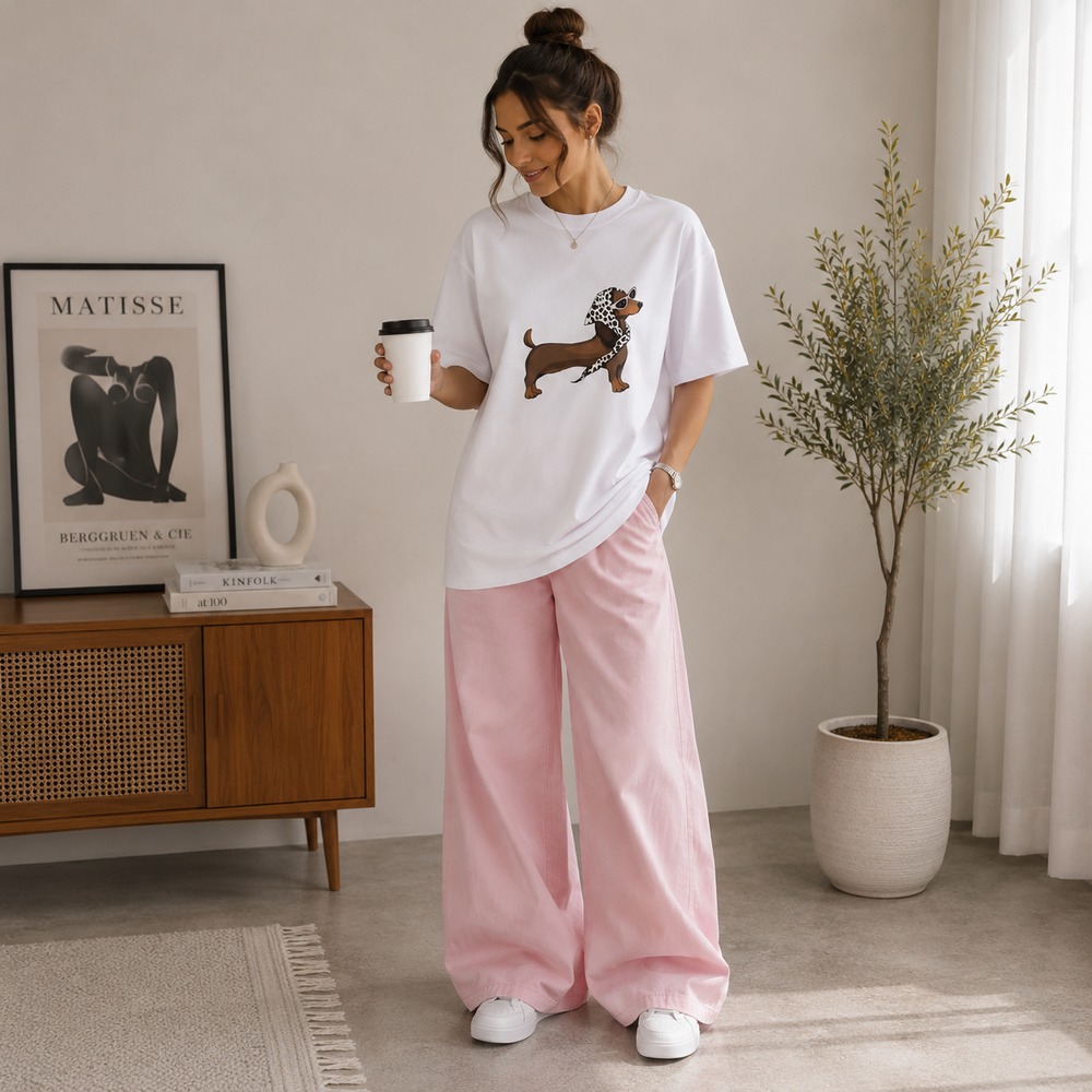 تیشرت طرح Dachshund Scarf
